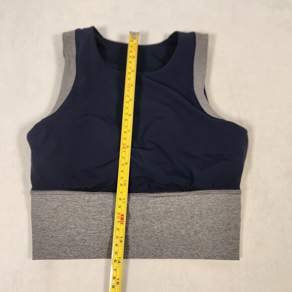 Lululemon Kick Serve Sweat Bra Sz 4 Women’s Sportsbra Blue Gray Luxtreme - Picture 5 of 7